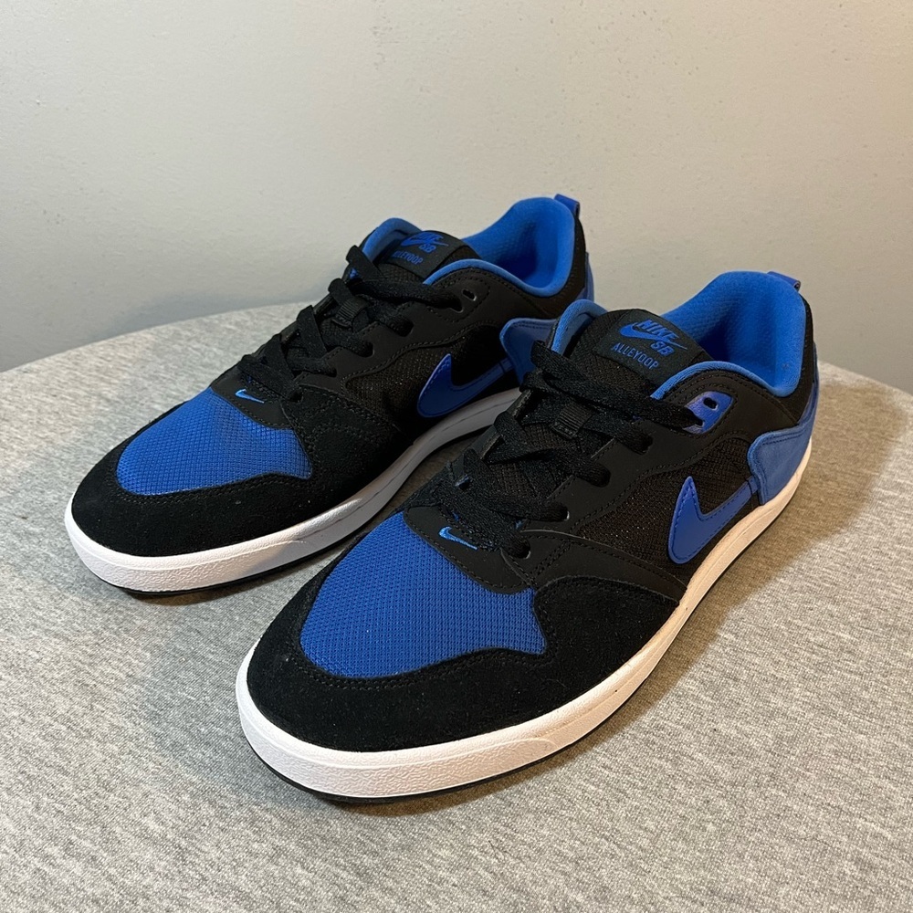 Nike SB Alleyoop Black/Royal Blue Skateboarding Men's Shoe Size 10.5 CJ0882004​​ - Picture 9 of 11
